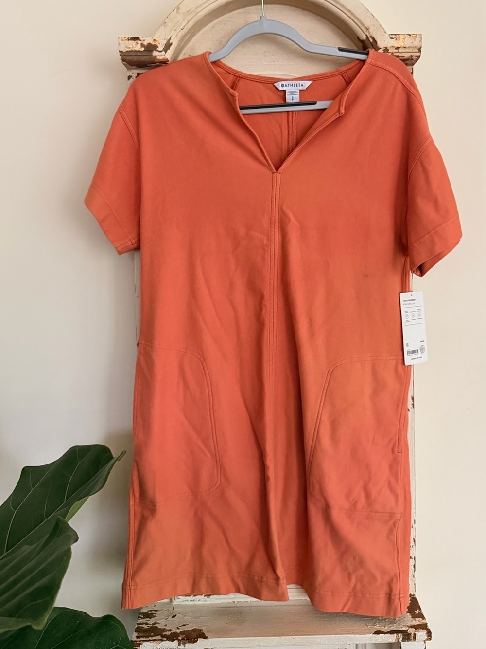 NWT Athleta Farallon Dress in Terracotta Orange Size small - Picture 3 of 4